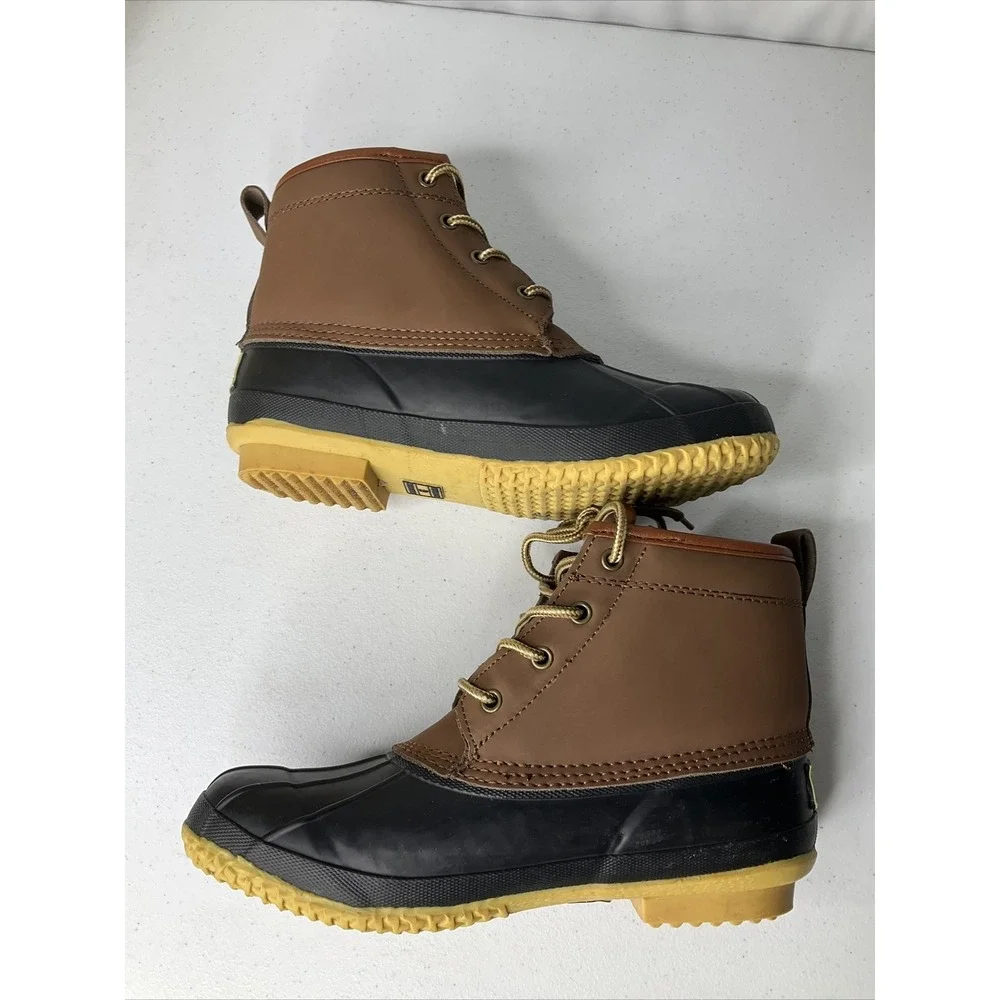 Rothco Duck Boots Steel Shank Waterproof Insulated Boot‎ Men Sz 9 Brown Black